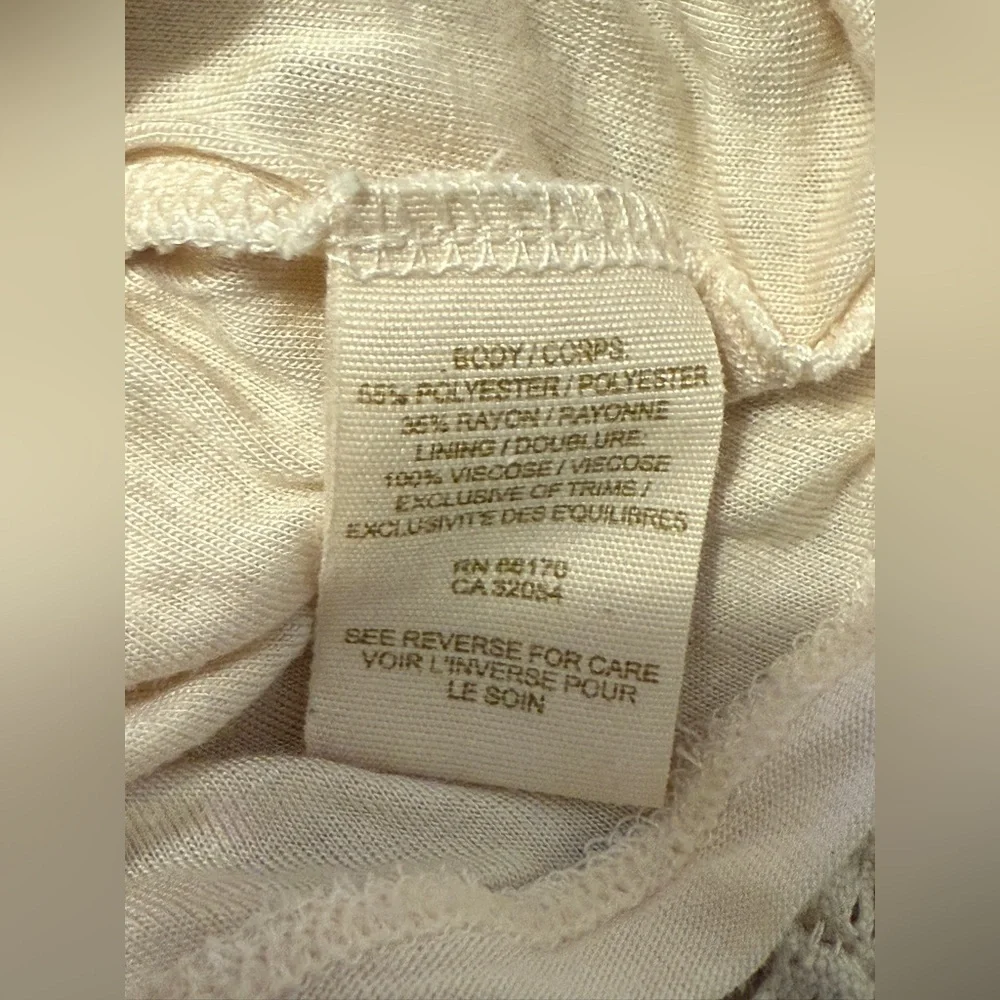 FREE PEOPLE  Ivory Gypsy Lace Bodycon Dress SIZE: SMALL - Picture 11 of 12